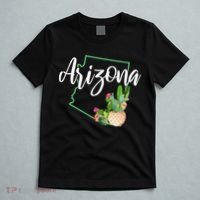 Arizona Pride State Map Cactus Vintage Arizona T-Shirt thumb 5