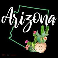 Arizona Pride State Map Cactus Vintage Arizona T-Shirt thumb 7