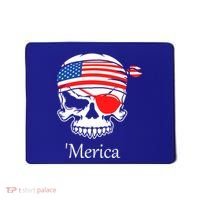 America Pirate Skull Flag July 4th Independence Day Merica Gift Mousepad thumb 0