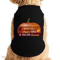 Adorable Pumpkin Spice Hayrides Apple Cider And Falling Leaves Gift Doggie Tank thumb 0