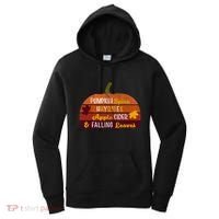 Adorable Pumpkin Spice Hayrides Apple Cider And Falling Leaves Gift Women's Hoodie thumb 0