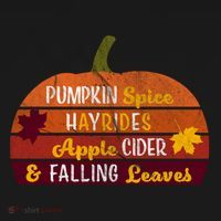 Adorable Pumpkin Spice Hayrides Apple Cider And Falling Leaves Gift Women's Hoodie thumb 2