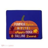 Adorable Pumpkin Spice Hayrides Apple Cider And Falling Leaves Gift Mousepad thumb 0
