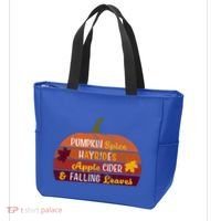 Adorable Pumpkin Spice Hayrides Apple Cider And Falling Leaves Gift Tote Bag thumb 3