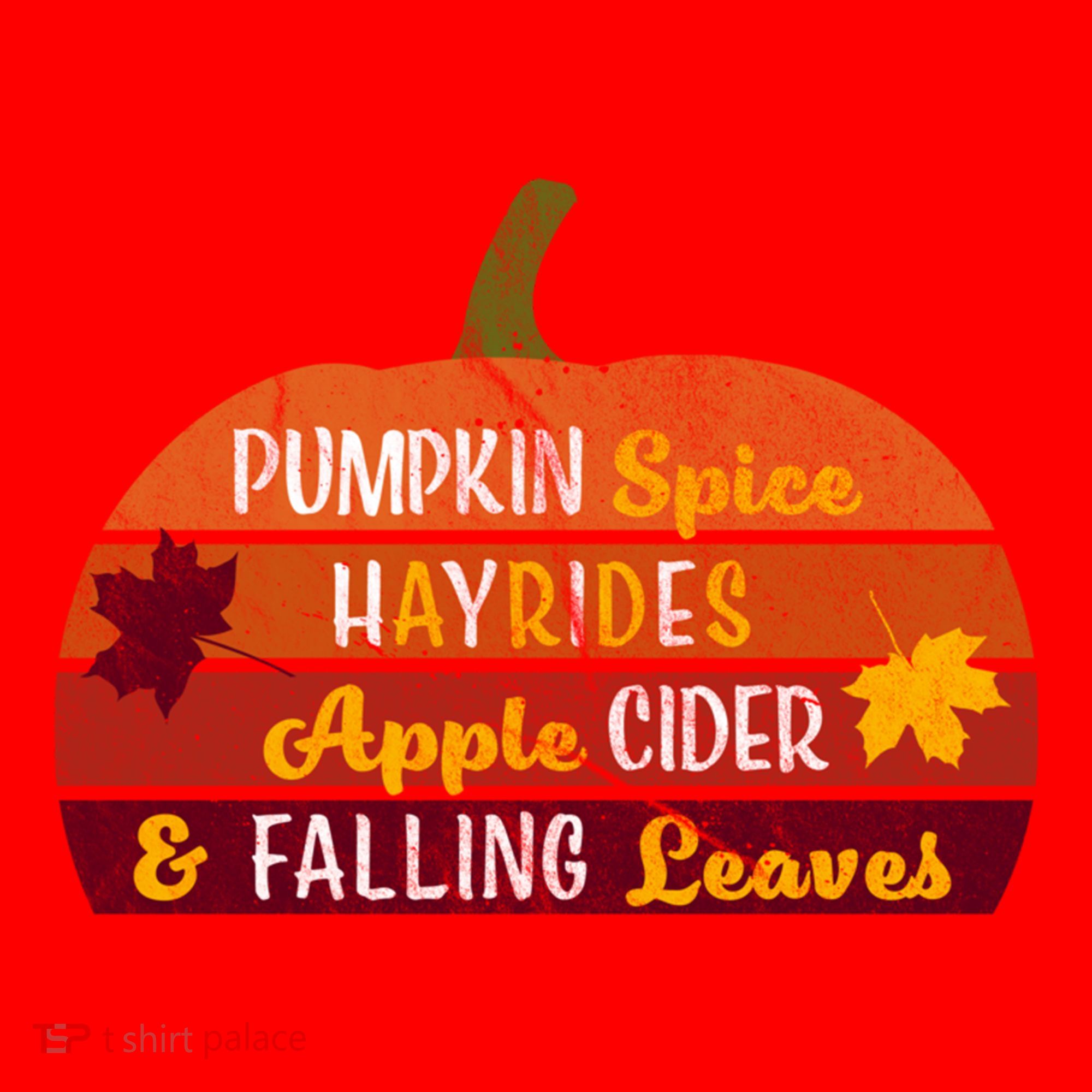 Adorable Pumpkin Spice Hayrides Apple Cider And Falling Leaves Gift Santa Hat