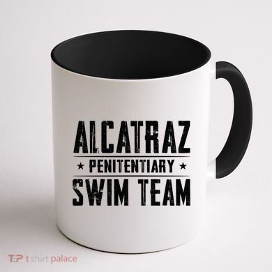 Alcatraz Penitentiary Swim Team Gift Coffee Mug back