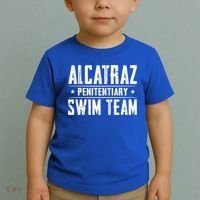 Alcatraz Penitentiary Swim Team Gift Toddler T-Shirt thumb 2