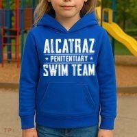 Alcatraz Penitentiary Swim Team Gift Kids Hoodie thumb 3