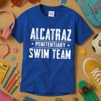 Alcatraz Penitentiary Swim Team Gift Kids T-Shirt thumb 3