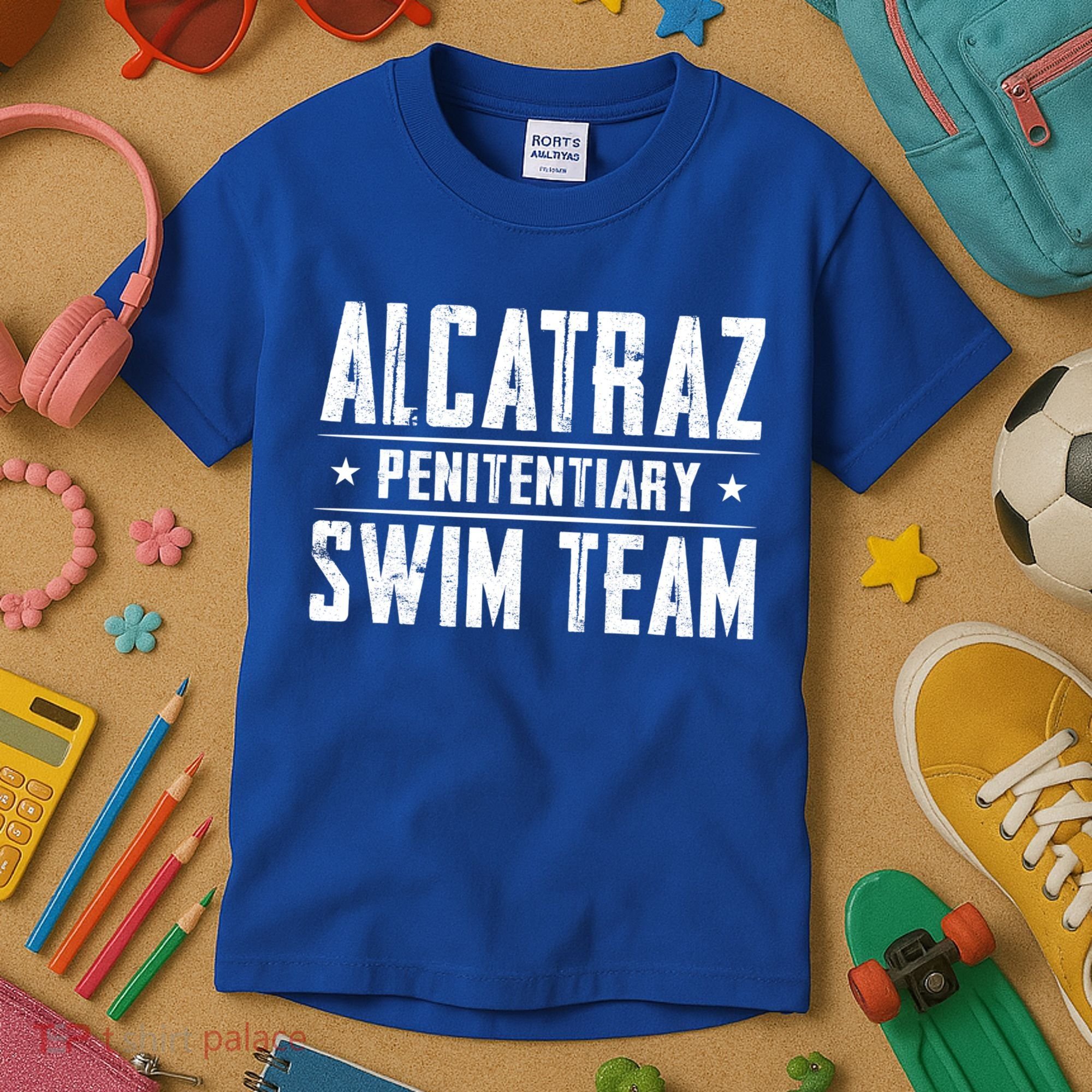 Alcatraz Penitentiary Swim Team Gift Kids T-Shirt