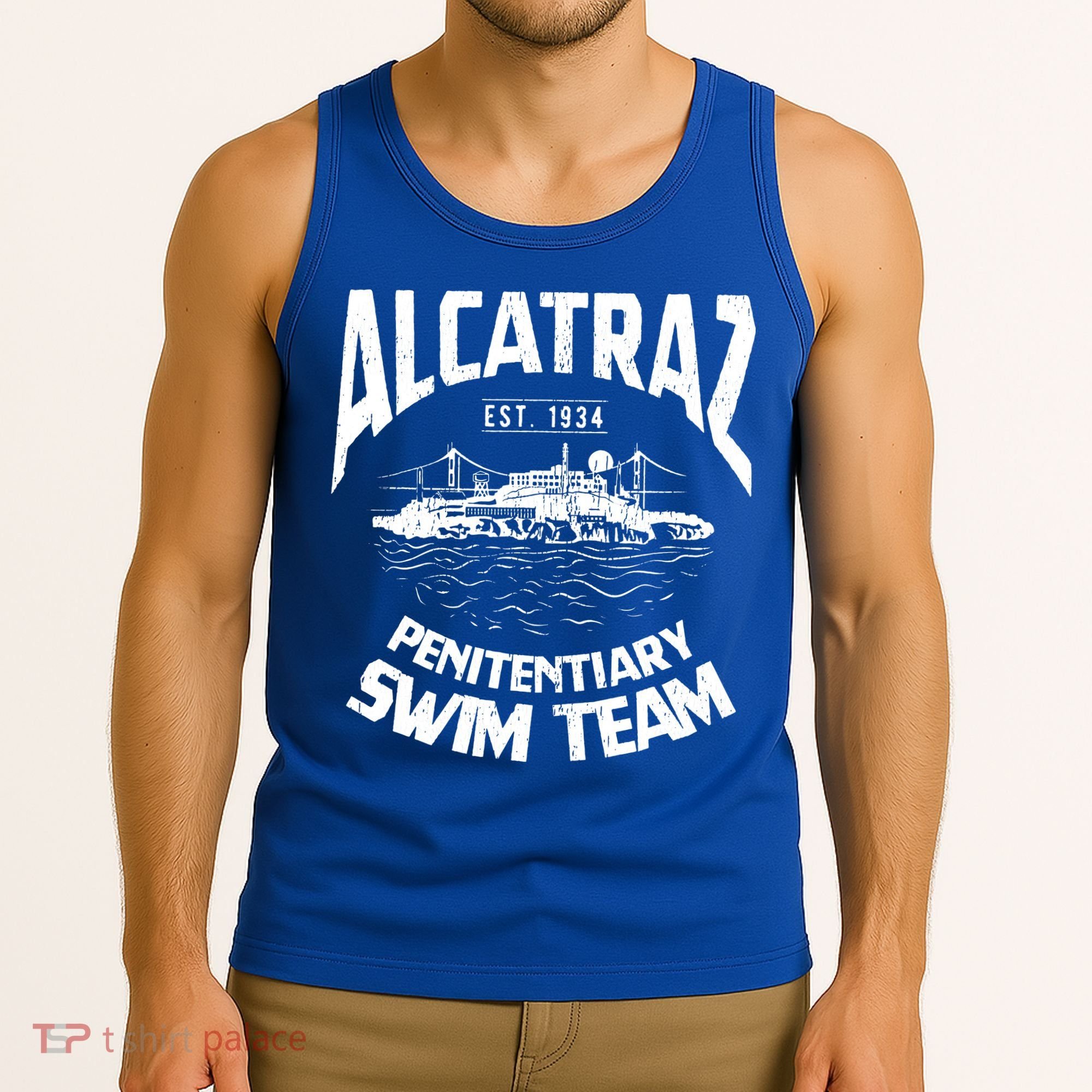 Alcatraz Penitentiary Swim Team Tank Top