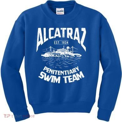 Alcatraz Penitentiary Swim Team Kids Sweatshirt