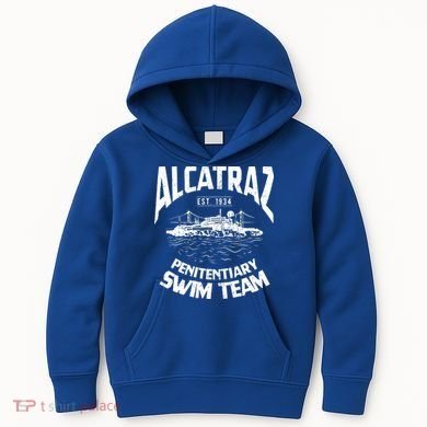 Alcatraz Penitentiary Swim Team Kids Hoodie