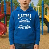 Alcatraz Penitentiary Swim Team Kids Hoodie thumb 2