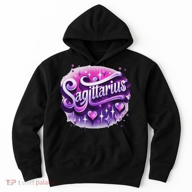 And Purple Sagittarius Zodiac Star Sign Hoodie
