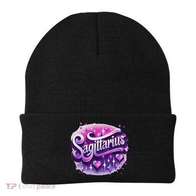 And Purple Sagittarius Zodiac Star Sign Beanie