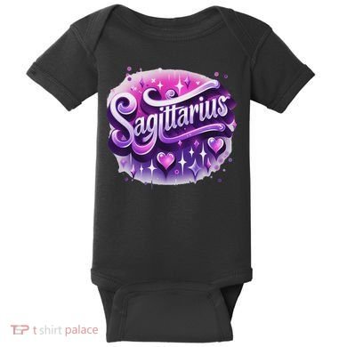 And Purple Sagittarius Zodiac Star Sign Baby Bodysuit