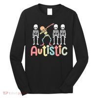 Autistic Pride Skeleton Neurodiversity Autism Proud Autism Awareness Long Sleeve Shirt thumb 0
