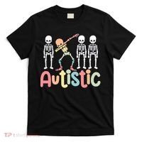 Autistic Pride Skeleton Neurodiversity Autism Proud Autism Awareness T-Shirt thumb 0