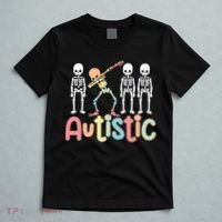 Autistic Pride Skeleton Neurodiversity Autism Proud Autism Awareness T-Shirt thumb 5