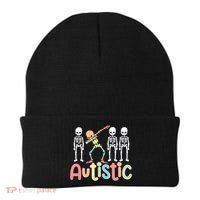 Autistic Pride Skeleton Neurodiversity Autism Proud Autism Awareness Beanie thumb 0