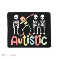 Autistic Pride Skeleton Neurodiversity Autism Proud Autism Awareness Mousepad thumb 0