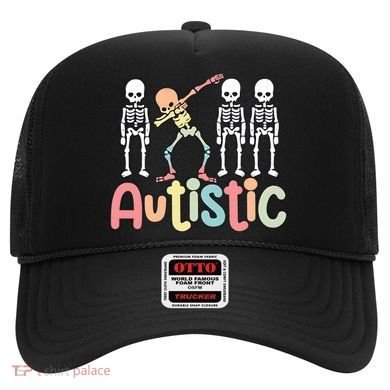 Autistic Pride Skeleton Neurodiversity Autism Proud Autism Awareness Hat
