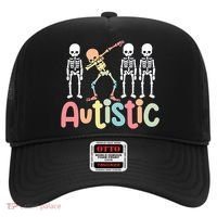 Autistic Pride Skeleton Neurodiversity Autism Proud Autism Awareness Hat thumb 0