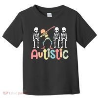 Autistic Pride Skeleton Neurodiversity Autism Proud Autism Awareness Toddler T-Shirt thumb 0