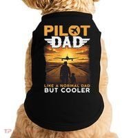 Airplane Pilot S Funny Saying Pilot Dad Doggie Tank thumb 0