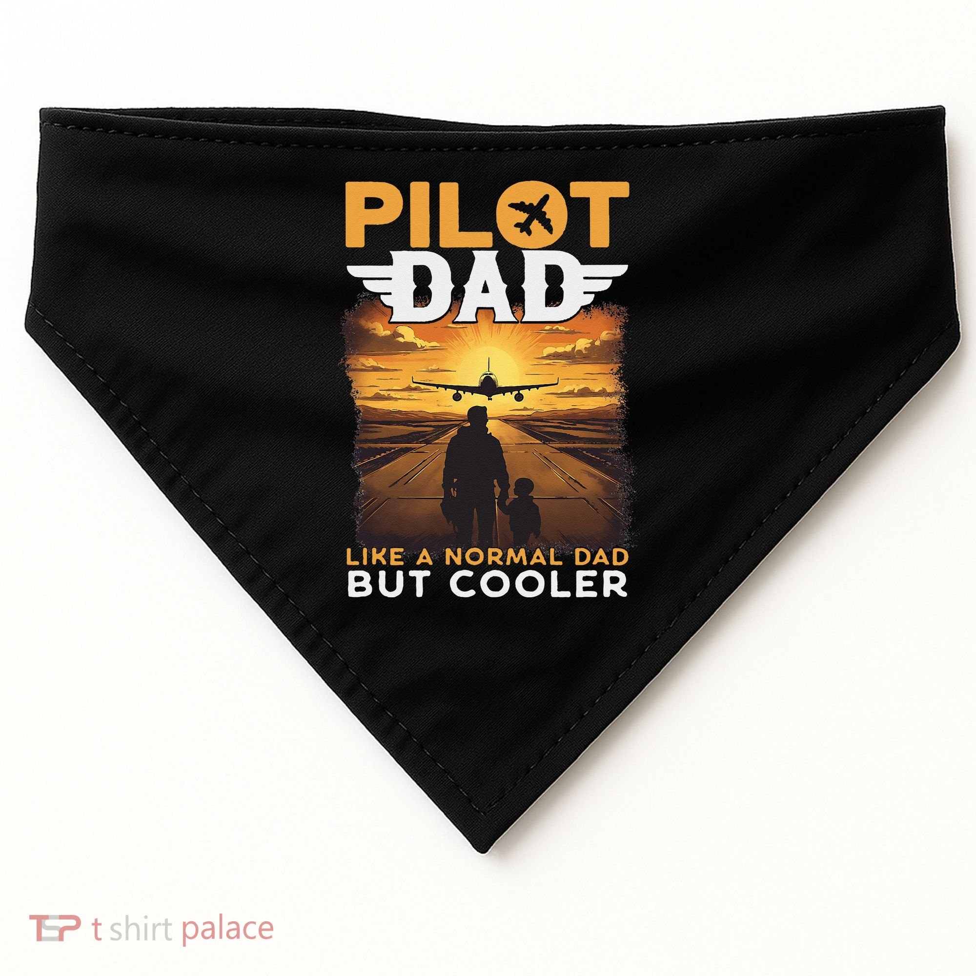Airplane Pilot S Funny Saying Pilot Dad USA-Made Doggie Bandana