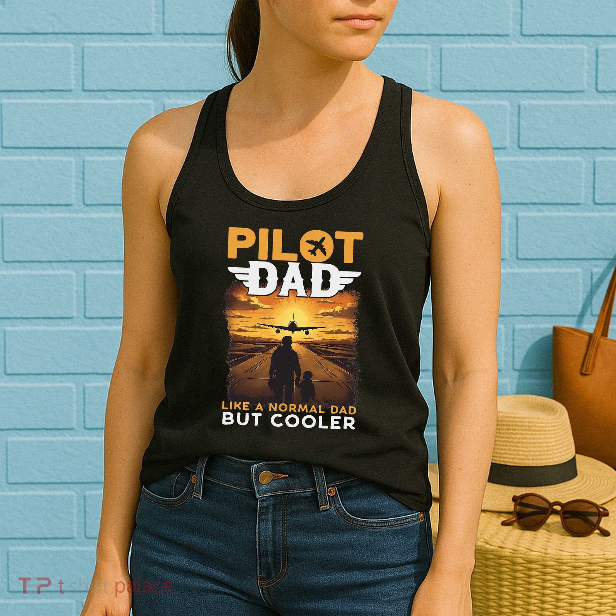 Airplane Pilot S Funny Saying Pilot Dad Women's Tank Top