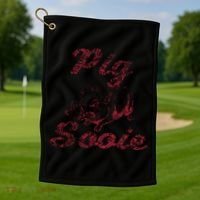 Arkansas (Pig Sooie) Golf Towel thumb 1