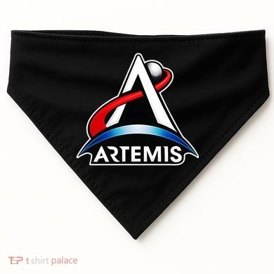 Artemis Program Space Logo USA-Made Doggie Bandana