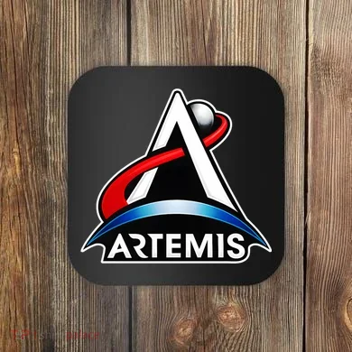Artemis Program Space Logo Coaster