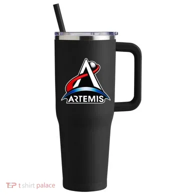 Artemis Program Space Logo 40oz Vacuum Insulated Stainless Steel Travel Tumbler