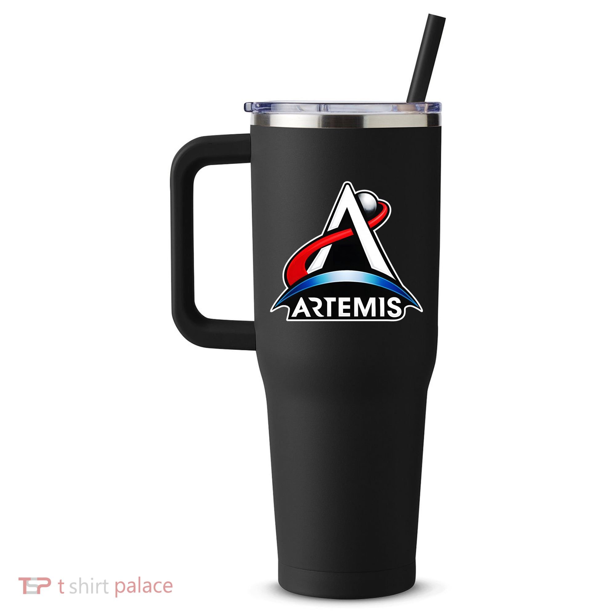 Artemis Program Space Logo 40oz Vacuum Insulated Stainless Steel Travel Tumbler