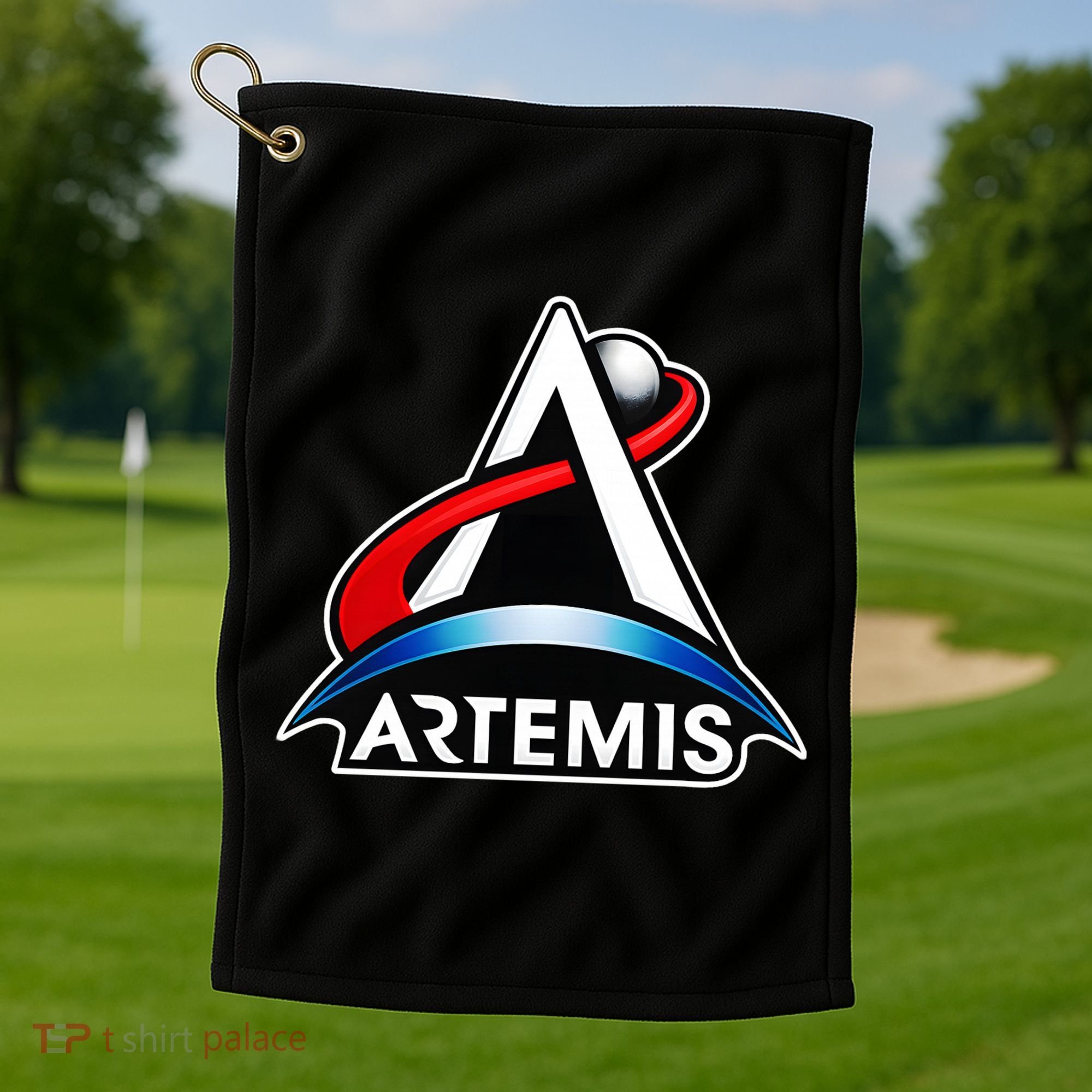 Artemis Program Space Logo Golf Towel