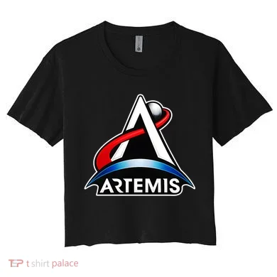 Artemis Program Space Logo Women's Crop Top Tee