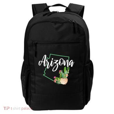 Arizona Pride State Map Cactus Vintage Arizona Cool Gift Backpack