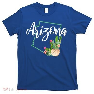 Arizona Pride State Map Cactus Vintage Arizona Cool Gift T-Shirt