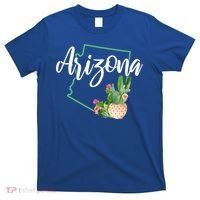 Arizona Pride State Map Cactus Vintage Arizona Cool Gift T-Shirt thumb 0