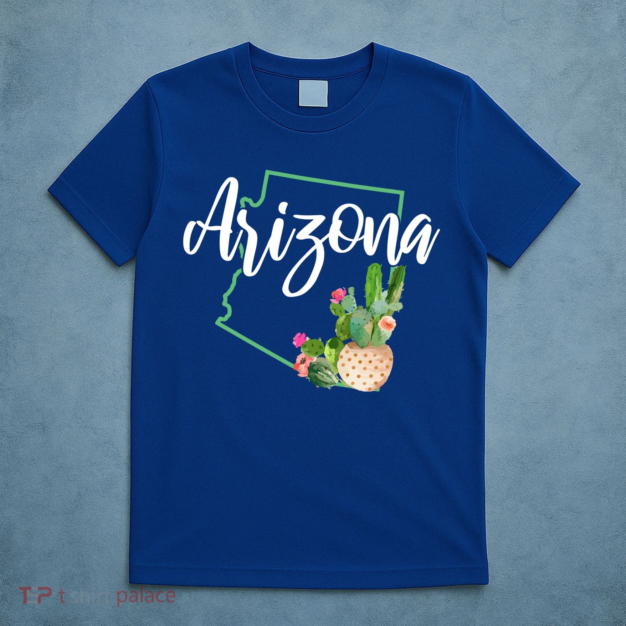 Arizona Pride State Map Cactus Vintage Arizona Cool Gift T-Shirt