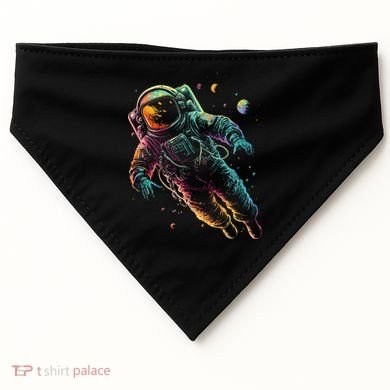 Astronaut Planets Spaceman Cosmonaut Space Cool Graphic USA-Made Doggie Bandana