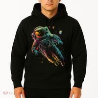 Astronaut Planets Spaceman Cosmonaut Space Cool Graphic Hoodie thumb 2