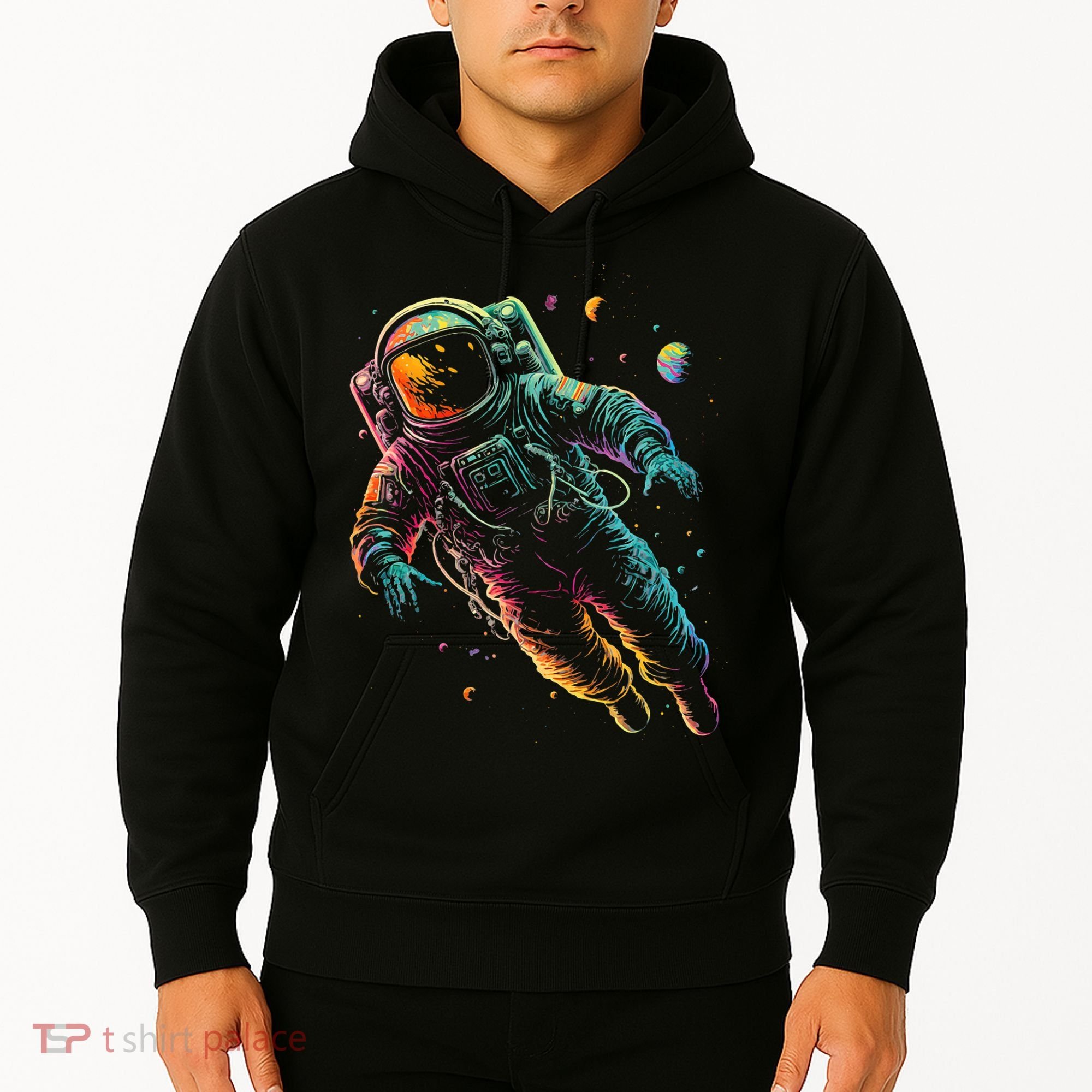Astronaut Planets Spaceman Cosmonaut Space Cool Graphic Hoodie