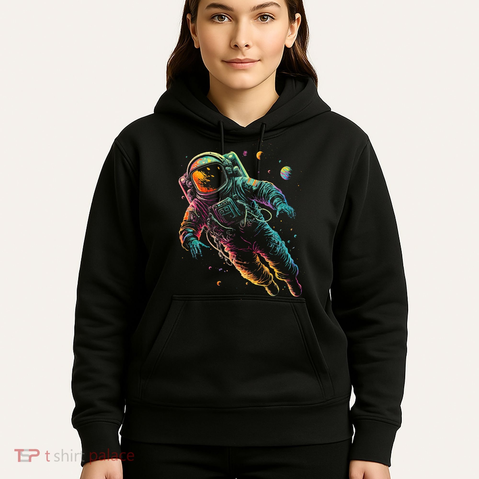 Astronaut Planets Spaceman Cosmonaut Space Cool Graphic Hoodie