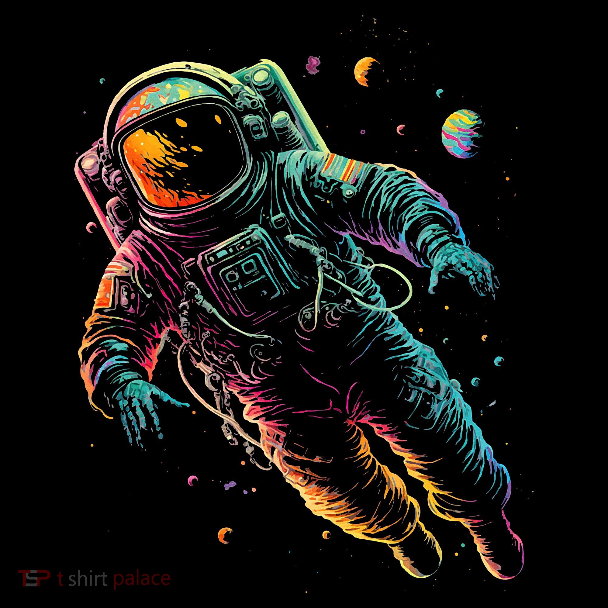 Astronaut Planets Spaceman Cosmonaut Space Cool Graphic Hoodie