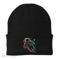 Astronaut Planets Spaceman Cosmonaut Space Cool Graphic Beanie thumb 0