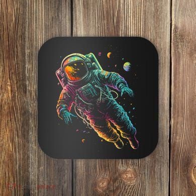Astronaut Planets Spaceman Cosmonaut Space Cool Graphic Coaster